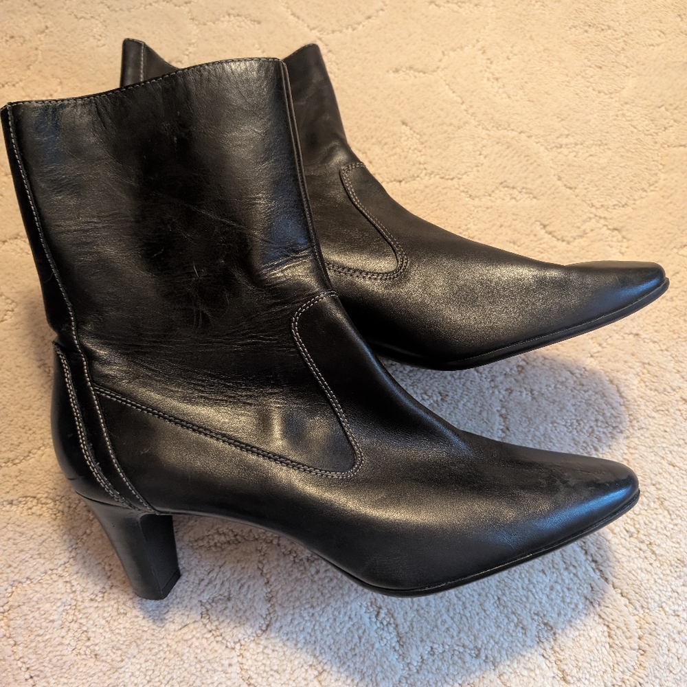Circa Joan & David Black Ankle Boots